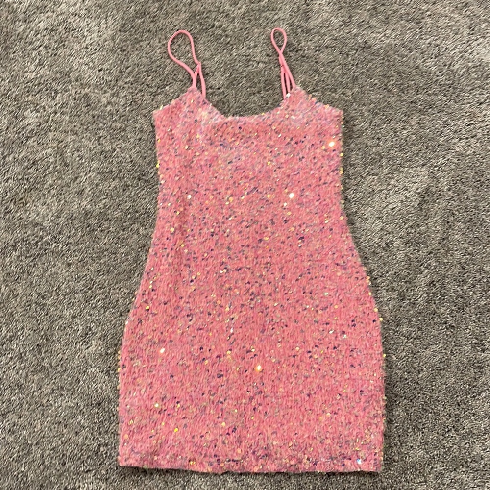 Pink Lucy in the Sky bodycon dress!